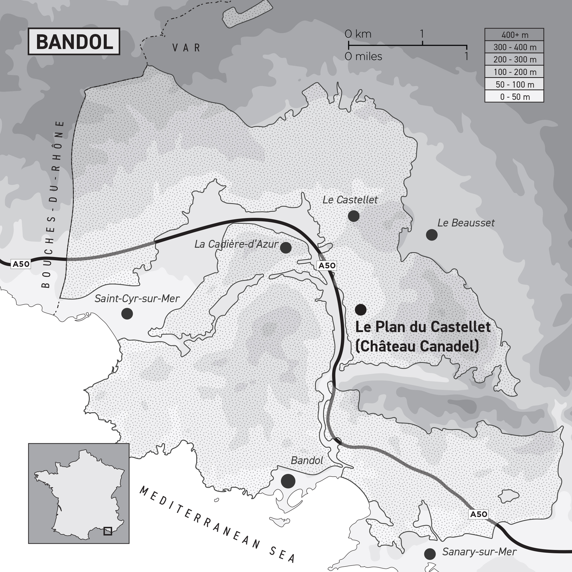 Bandol Map