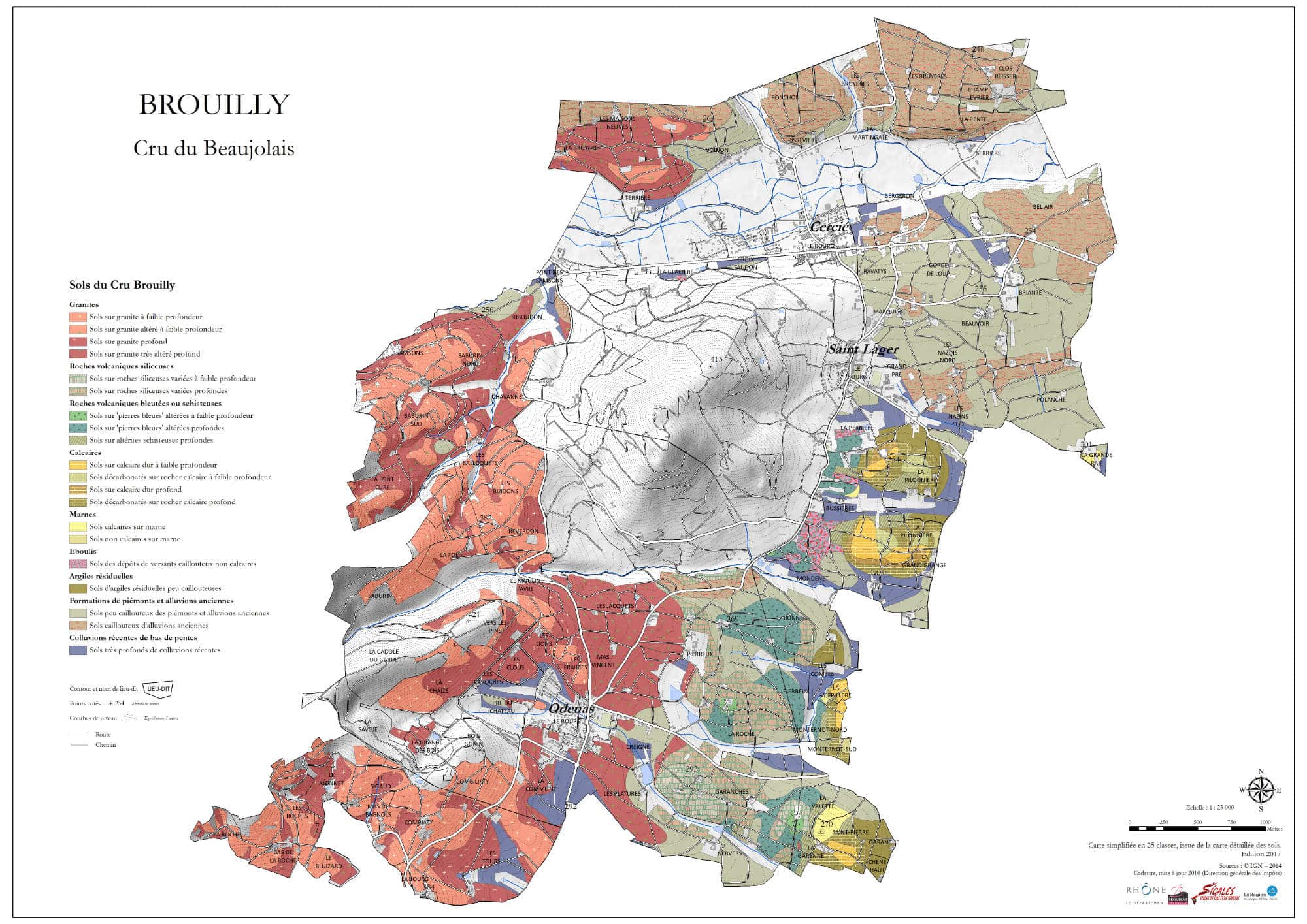 Brouilly Map